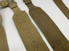 Load image into Gallery viewer, Original WW2 British Army 37 Pattern L Straps Pair - Wartime Dated - The Militaria Shop