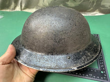 Load image into Gallery viewer, Original WW2 British Civil Defence Home Front Brodie Helmet & Liner Set - Si - The Militaria Shop