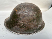 Load image into Gallery viewer, Mk3 Canadian / British Army Original WW2 Turtle Helmet High Rivet - The Militaria Shop