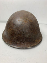 Load image into Gallery viewer, Mk3 Canadian / British Army Original WW2 Turtle Helmet High Rivet - The Militaria Shop