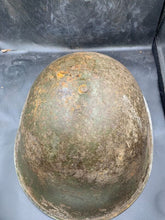 Load image into Gallery viewer, Original WW2 Canadian / British Army Mk3 High Rivet Turtle Helmet - The Militaria Shop