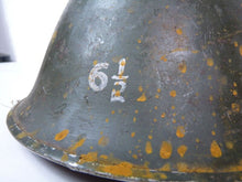 Load image into Gallery viewer, Original Mk3 Canadian / British Army WW2 Turtle Helmet High Rivet - The Militaria Shop