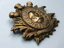 Charger l'image dans la galerie, British Army Victorian 32nd 1st Battalion Midlothian Volunteers Cap Badge - The Militaria Shop