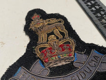 Load image into Gallery viewer, British Army - Victorian Crown Royal Army Pay Corps Bullion Badge. Large Size. - The Militaria Shop