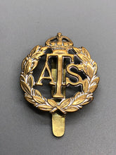 Load image into Gallery viewer, Original British Army WW2 Auxiliary Territorial Service Cap Badge - The Militaria Shop