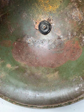 Load image into Gallery viewer, Mk3 Canadian / British Army Original WW2 Turtle Helmet High Rivet - The Militaria Shop
