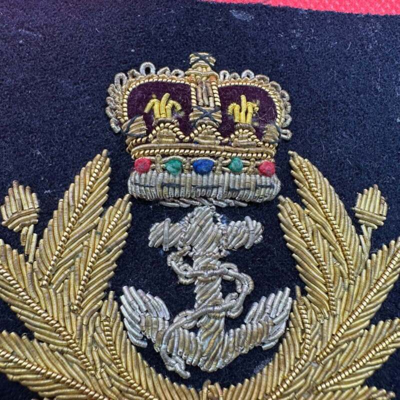 British Royal Navy Bullion Embroidered Blazer Badge - The Militaria Shop