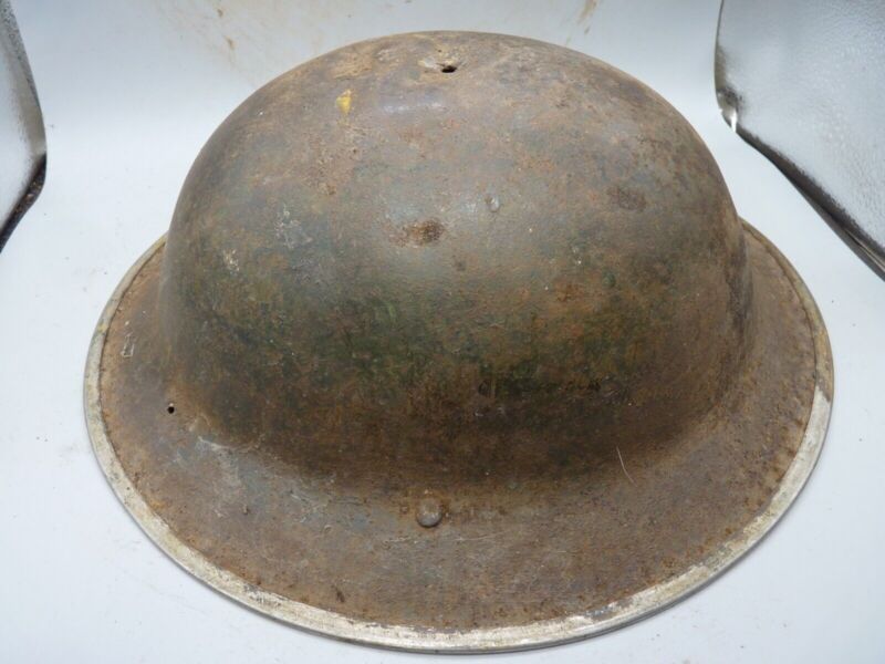 Original WW2 South African Army Mk2 Brodie Helmet - British Style Combat Helmet - The Militaria Shop
