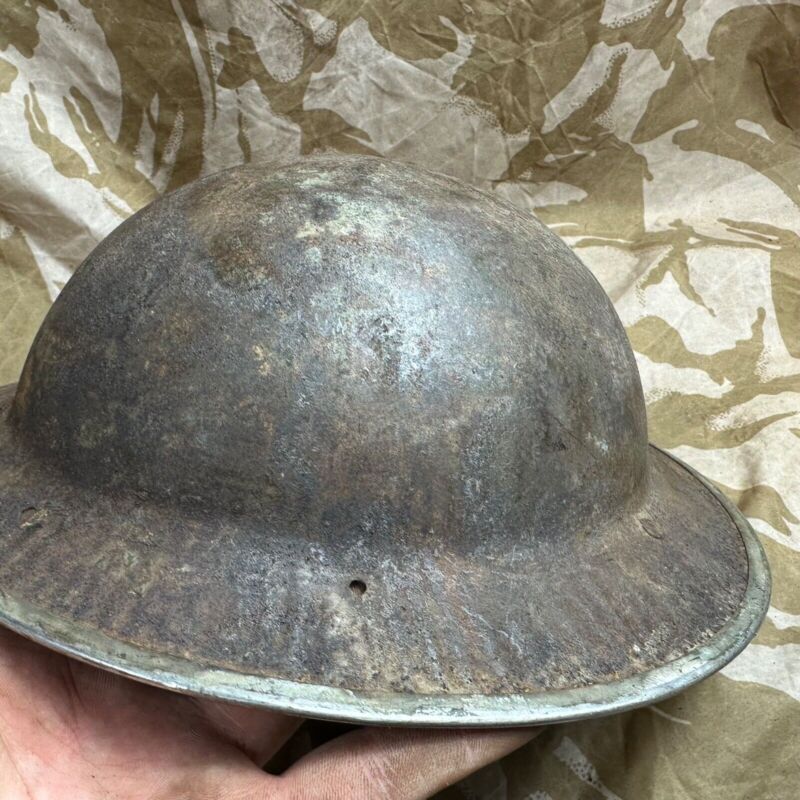 British Army Mk2 Brodie Helmet - Original WW2 - South African Manufactured - The Militaria Shop
