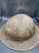 Charger l'image dans la galerie, Original WW2 British Army Mk2 Combat Helmet Shell - South African Manufactured - The Militaria Shop
