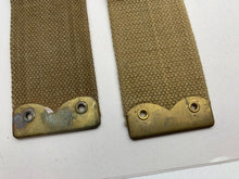 Load image into Gallery viewer, Original WW2 British Army 37 Pattern L Straps Pair - Wartime Dated - The Militaria Shop