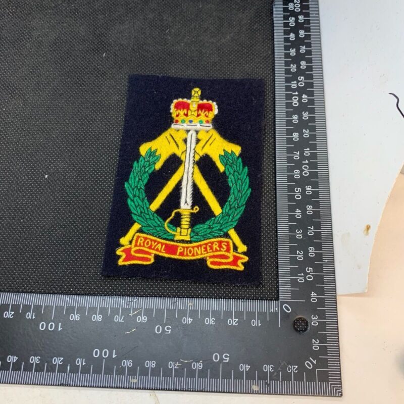 British Army Royal Pioneers Regiment Embroidered Blazer Badge - The Militaria Shop
