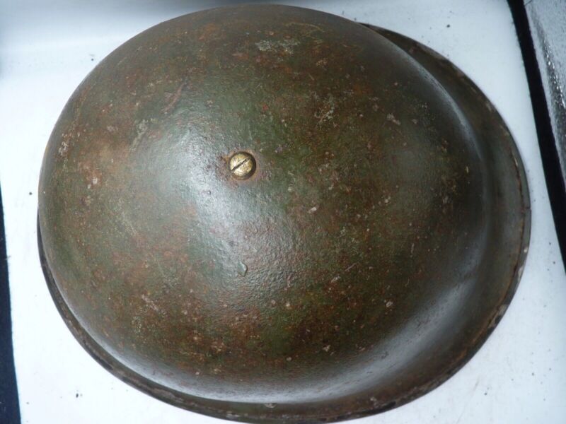 Mk3 Canadian / British Army Original WW2 Turtle Helmet High Rivet - The Militaria Shop