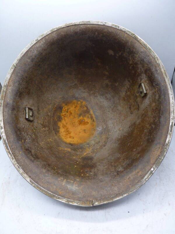 Original WW2 British / Canadian Army Mk3 High Rivet Turtle Army Combat Helmet - The Militaria Shop