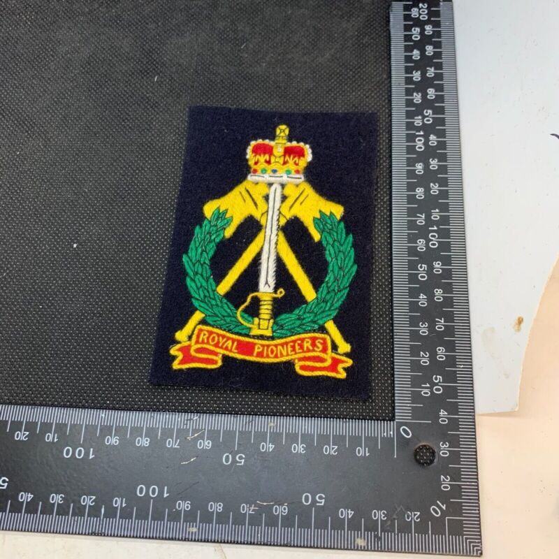 British Army Royal Pioneers Regiment Embroidered Blazer Badge - The Militaria Shop