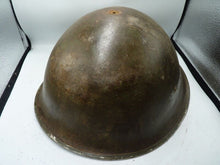 Load image into Gallery viewer, Mk3 Canadian / British Army Original WW2 Turtle Helmet High Rivet - The Militaria Shop
