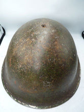 Load image into Gallery viewer, Mk3 Canadian / British Army Original WW2 Turtle Helmet High Rivet - The Militaria Shop