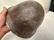 Load image into Gallery viewer, Mk3 Canadian / British Army Original WW2 Turtle Helmet High Rivet - The Militaria Shop