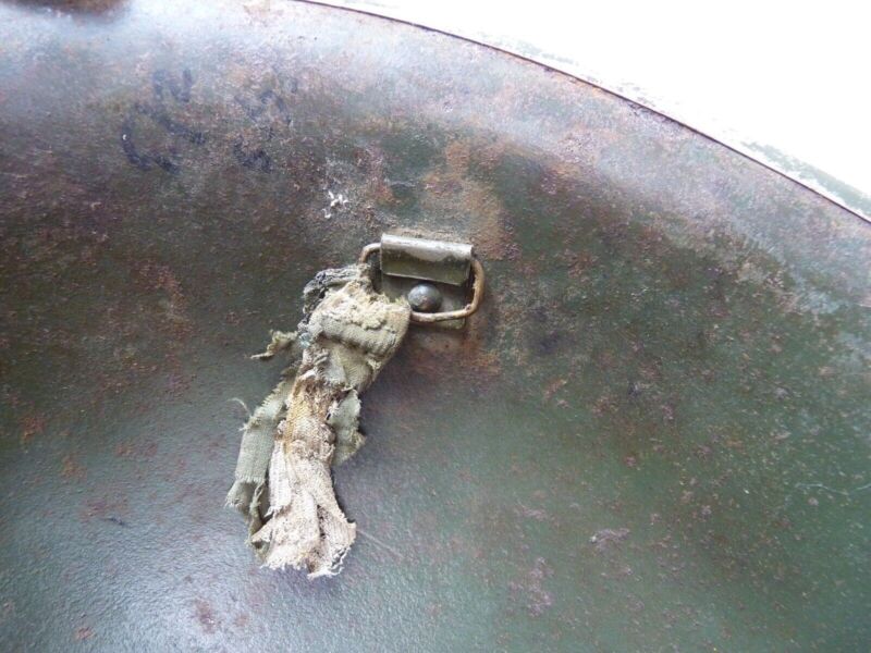 Original Mk3 Canadian / British Army WW2 Turtle Helmet High Rivet - The Militaria Shop