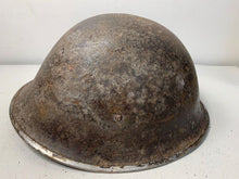 Load image into Gallery viewer, Mk3 Canadian / British Army Original WW2 Turtle Helmet High Rivet - The Militaria Shop