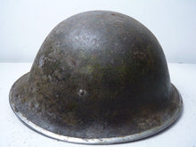Load image into Gallery viewer, Mk3 Canadian / British Army Original WW2 Turtle Helmet High Rivet - The Militaria Shop