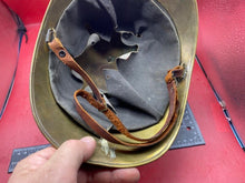 Charger l'image dans la galerie, Original Early 1900's French Fire Brigade Helmet with Liner & Chinstrap - The Militaria Shop