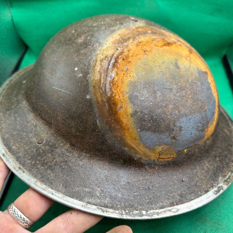 British Army Mk2 Brodie Helmet - Original WW2 - South African Manufactured - The Militaria Shop