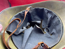 Charger l'image dans la galerie, Original Early 1900's French Fire Brigade Helmet with Liner & Chinstrap - The Militaria Shop