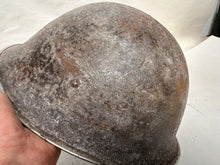 Load image into Gallery viewer, Mk3 Canadian / British Army Original WW2 Turtle Helmet High Rivet - The Militaria Shop