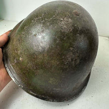 Load image into Gallery viewer, Original WW2 Helmet British / Canadian Army WW2 Mk3 Turtle Helmet - The Militaria Shop