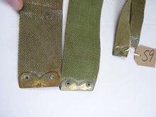 Load image into Gallery viewer, Original WW2 Pattern British Army L Straps Pair - 37 Pattern Webbing Haversack - The Militaria Shop