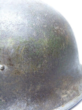Load image into Gallery viewer, Mk3 Canadian / British Army Original WW2 Turtle Helmet High Rivet - The Militaria Shop