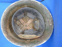 Charger l'image dans la galerie, Original WW2 British / Canadian Army Mk3 High Rivet Turtle Army Helmet & Lin - The Militaria Shop