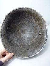 Load image into Gallery viewer, Mk3 Canadian / British Army Original WW2 Turtle Helmet High Rivet - The Militaria Shop