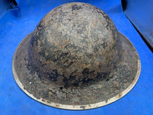 Load image into Gallery viewer, Original WW2 British Army South African Made Combat Helmet Mk2 Brodie - The Militaria Shop