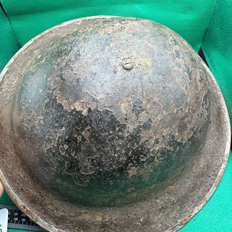 British Army Mk2 Brodie Helmet - Original WW2 - South African Manufactured - The Militaria Shop