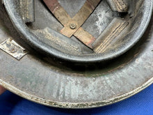 Load image into Gallery viewer, Original WW2 British Army Mk2 Combat Helmet Shell - South African - With Liner - The Militaria Shop