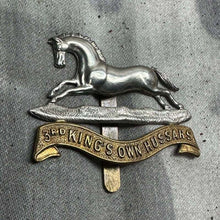 Load image into Gallery viewer, Original WW2 British Army Cap Badge - 3rd The King's Own Hussars - The Militaria Shop