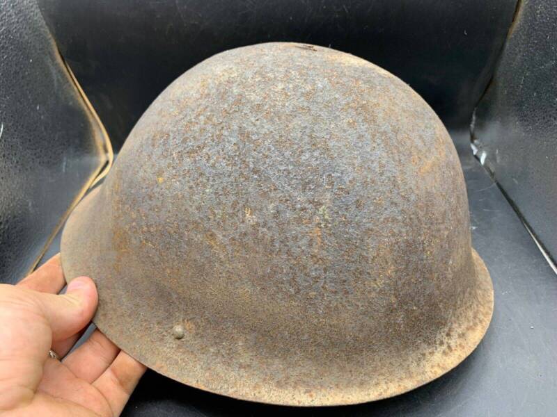 Original WW2 Onwards (1945-1952) British Army Mk4 Turtle Helmet - The Militaria Shop