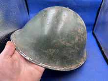 Load image into Gallery viewer, Original WW2 British Army Mk3 Combat Helmet & Liner Set - The Militaria Shop