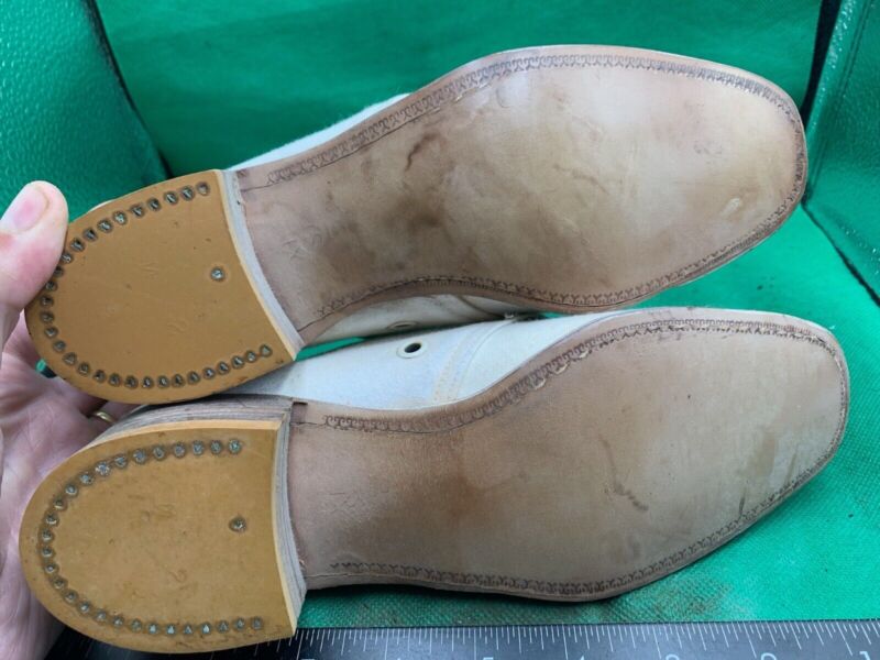 Original WW2 British Army Women's White Summer Shoes - ATS WAAF - Size 230s - The Militaria Shop
