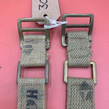 Load image into Gallery viewer, Original WW2 British Army 37 Pattern Webbing Brace Adaptors Pair - The Militaria Shop