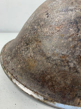 Load image into Gallery viewer, Mk3 Canadian / British Army Original WW2 Turtle Helmet High Rivet - The Militaria Shop
