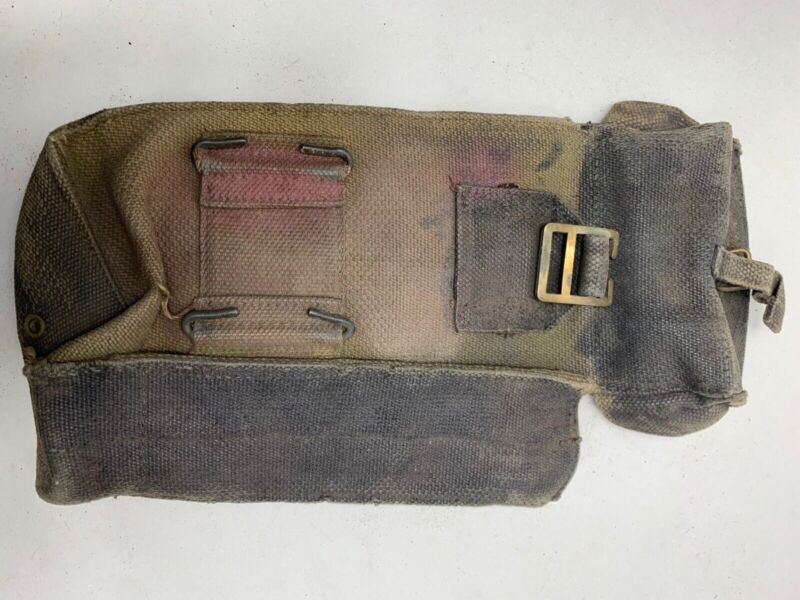Original WW2 Pattern 37 Pattern British Army Webbing Bren Pouch - The Militaria Shop