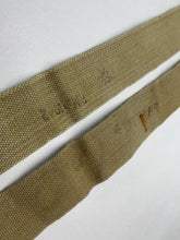 Load image into Gallery viewer, Original WW2 British Army 37 Pattern L Straps Pair - Wartime Dated - The Militaria Shop