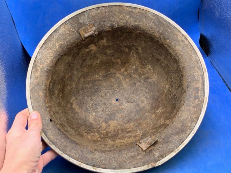 Original WW2 British Army South African Made Combat Helmet Mk2 Brodie - The Militaria Shop