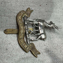 Load image into Gallery viewer, Original WW2 British Army Cap Badge - Royal Warwickshire Regiment - The Militaria Shop