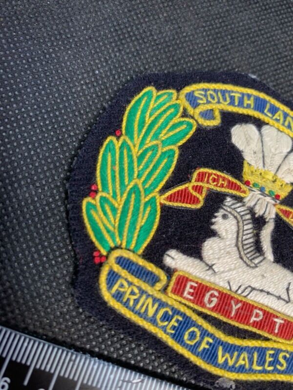 British Army South Lancashire Prince of Wales Volunteer Embroidered Blazer Badge - The Militaria Shop