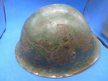 Charger l'image dans la galerie, Original WW2 British / Canadian Army Mk3 High Rivet Turtle Army Helmet & Lin - The Militaria Shop