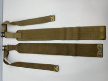 Load image into Gallery viewer, Original WW2 British Army 37 Pattern L Straps Pair - Wartime Dated - The Militaria Shop
